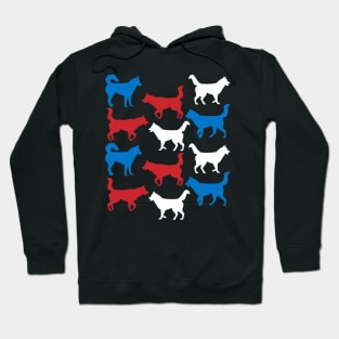 Patriotic Siberian Husky Dog America Flag 4Th Of July Hoodie